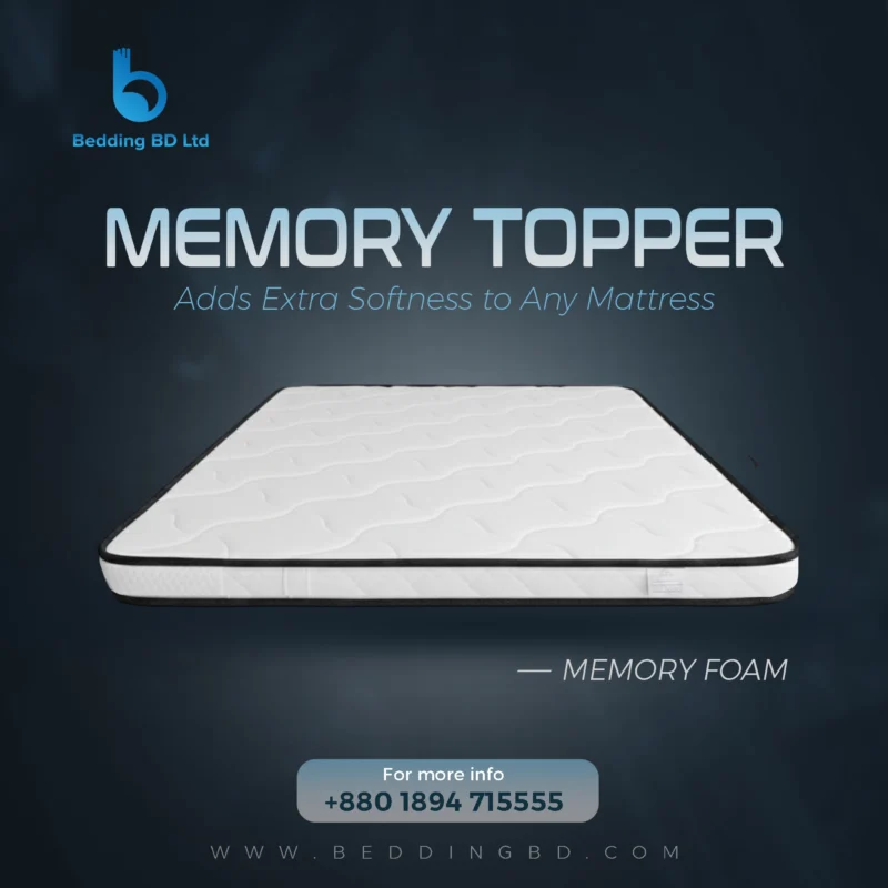 High-quality memory foam mattress topper providing ultimate comfort and pressure relief