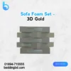 Sofa Foam Set - 3D Gold