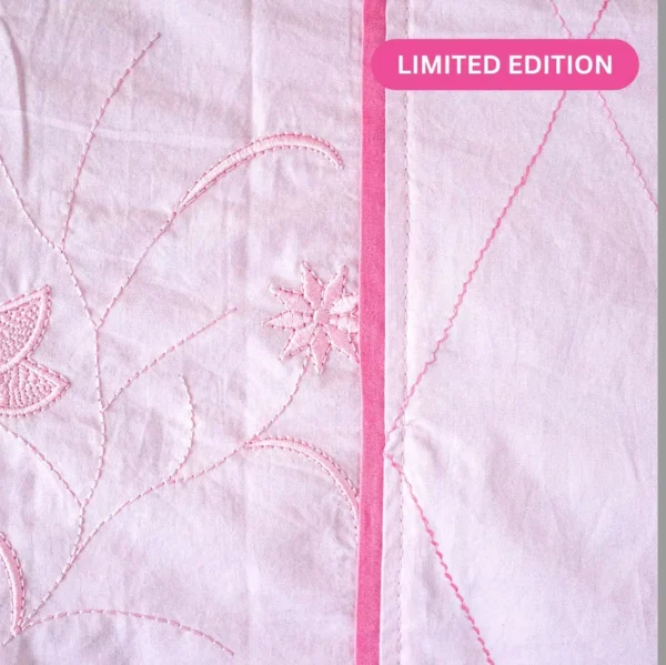 Baby Pink Embroidery Bedsheet (4)