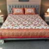 Blossom Dreams Print Bed Sheet – Persian Red (2)