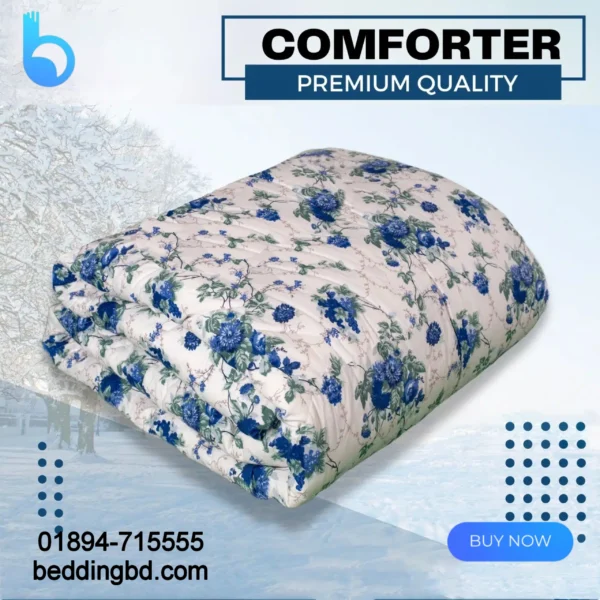 Blue Flower Comforter (2)