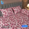 China Rose Print Bed Sheet – Pink (4)