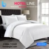 Exclusive White Stripe Comforter Bedding Set – 5 Pieces