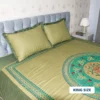 Green Circle Embroidery Bedsheet (2)