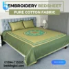 Green Circle Embroidery Bedsheet (4)