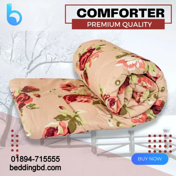 Maroon Flower Comforter