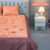 Orange Sunrise Embroidery Bed Sheet (4)