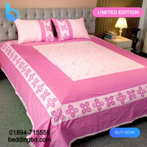 Pink Applique Bedsheet (2)