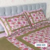 Pink & Green Designer Bedsheet (3)