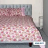 Pink & Green Flower Print Bedsheet (3)