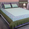 Shadow Green Embroidery Bedsheet