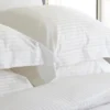 Solid White Stripe Bedsheet (2)