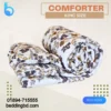 White Field Print Comforter