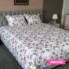 White Field Printed Bed Sheet