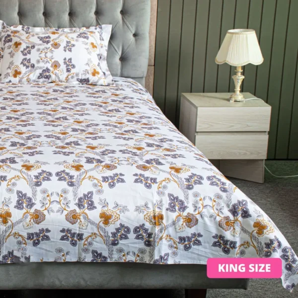 White Field Printed Bed Sheet (4)