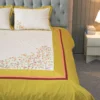 Yellow Dream Embroidery Bed Sheet (4)