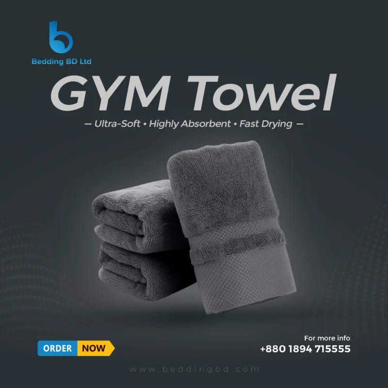 GYM Towel best 1 - Best quality gym towel – absorbent and quick-drying fitness towel from BeddingBD.