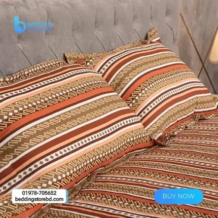 Brown-Stripe-Printed-Bedsheet