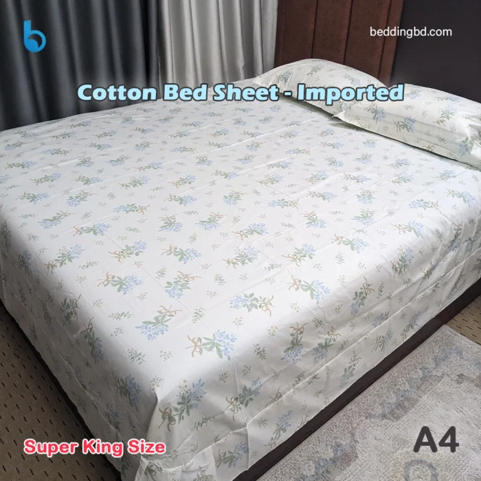 Cotton Bed Sheet - Imported A4