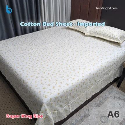 Cotton Bed Sheet - Imported A6