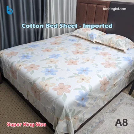Cotton Bed Sheet - Imported A8