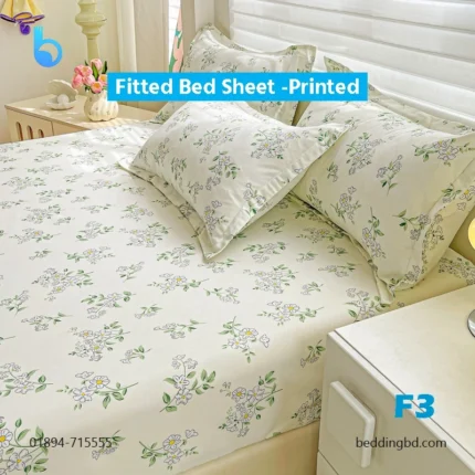 Fitted Bed Sheet -Printed (Imported)