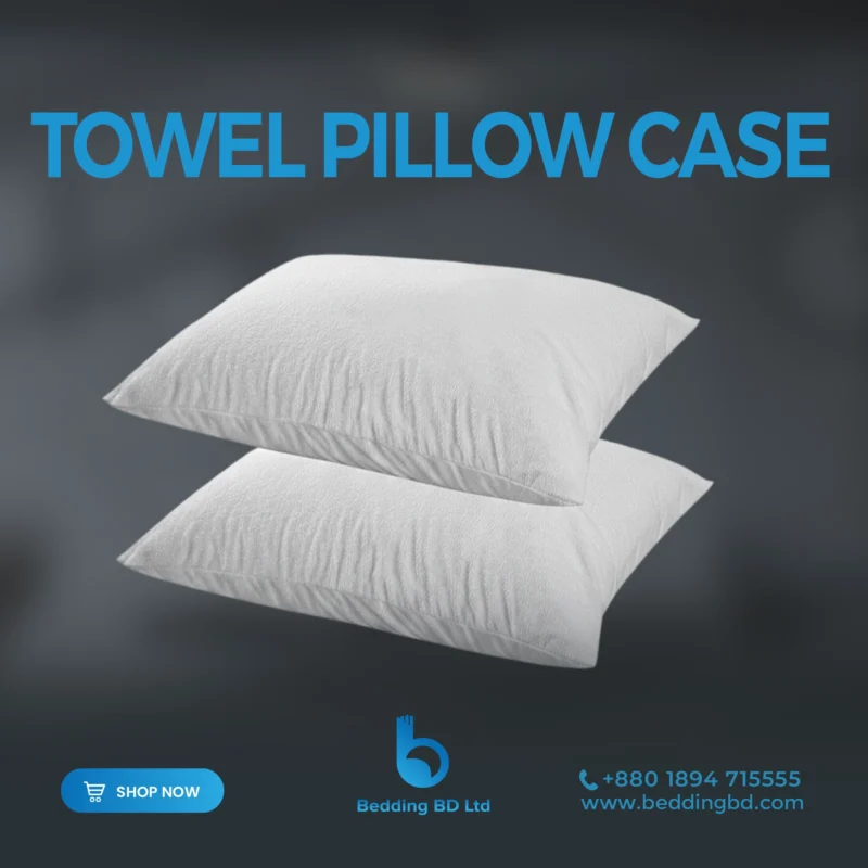 Soft and absorbent towel pillow case – ideal for home use