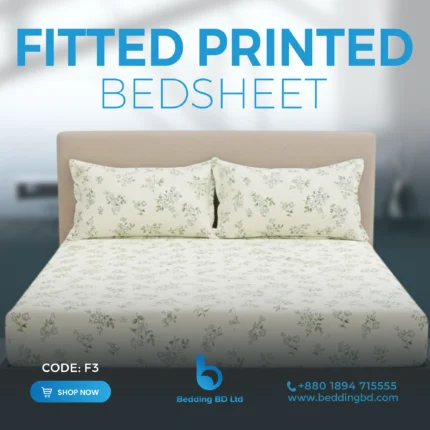 Fitted Bed Sheet -Printed (Imported)
