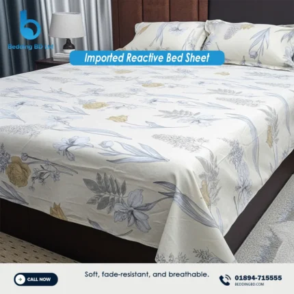 Vibrant and Soft Premium Imported Reactive Bed sheet by Bedding BD Ltd
